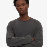 Oversized Organic LS T-shirt - Faded Black