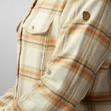 Övik Heavy Flannel Shirt W - Chalk White-Dune Beige