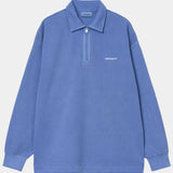 PiqueScript Sweatshirt - Wolfsbane / White