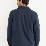 Sherpa Lined Work Shirt - Navy