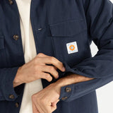 Sherpa Lined Work Shirt - Navy
