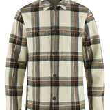Singi Flannel Overshirt M - Chalk White-Dark Navy