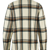 Singi Flannel Overshirt M - Chalk White-Dark Navy