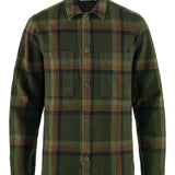 Singi Flannel Overshirt M - Deep Forest/Dark Navy