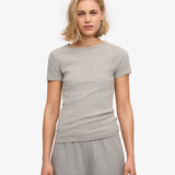 Organic Rib SS T-Shirt - Optical White