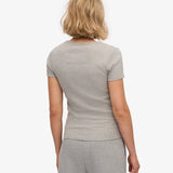 Organic Rib SS T-Shirt - Optical White