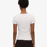 Organic Rib SS T-Shirt - Snow Melange