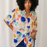 Large Herro Shirt - Surf Abstract