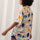 Large Herro Shirt - Surf Abstract