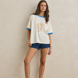 Sunrise Seashell Ringer Tee - White
