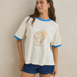 Sunrise Seashell Ringer Tee - White