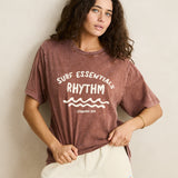 Surf Essential Oversized Tee - Chocolate
