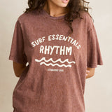 Surf Essential Oversized Tee - Chocolate