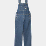 W´s Bib Overall Straight - Blue Stoned Washed