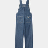 W´s Bib Overall Straight - Blue Stoned Washed