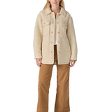 W´s Retro Pile Shacket - Natural
