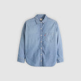 Harlie Boyfriend Shirt - Good Daze Med Indigo