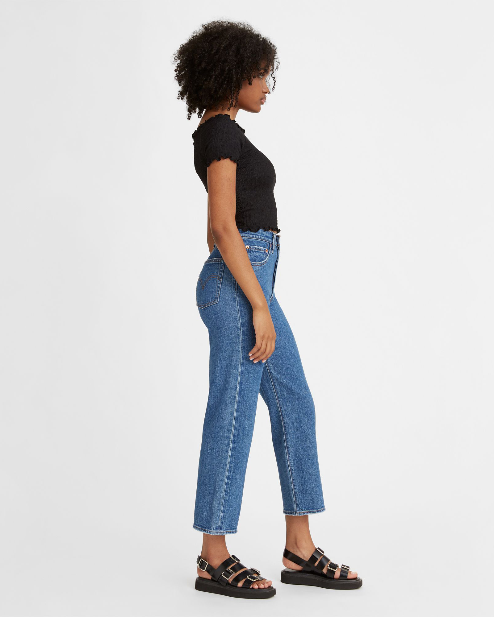 Jeans Ribcage Straight Ankle - Jazz Pop