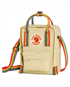 Väska Kånken Rainbow Sling - Light Oak-Rainbow Pattern