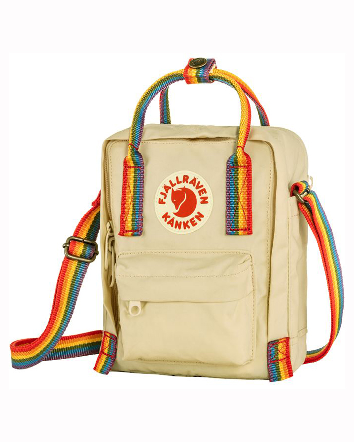 Väska Kånken Rainbow Sling - Light Oak-Rainbow Pattern