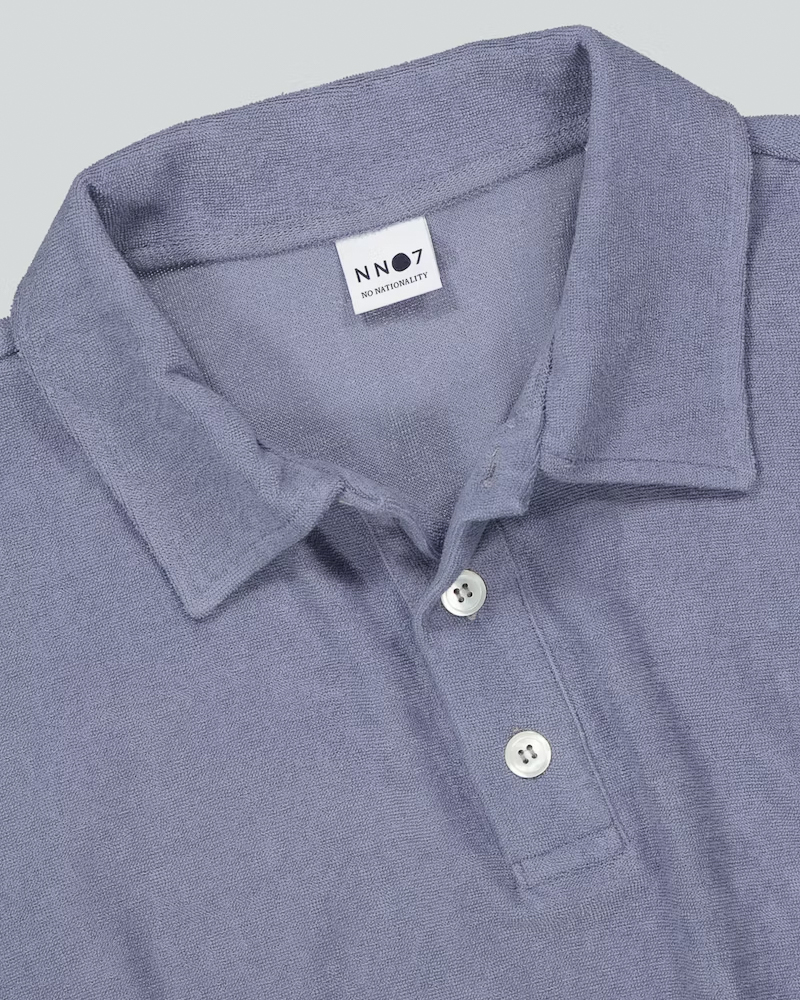 Polo T-shirt Joey - Stone Blue - M