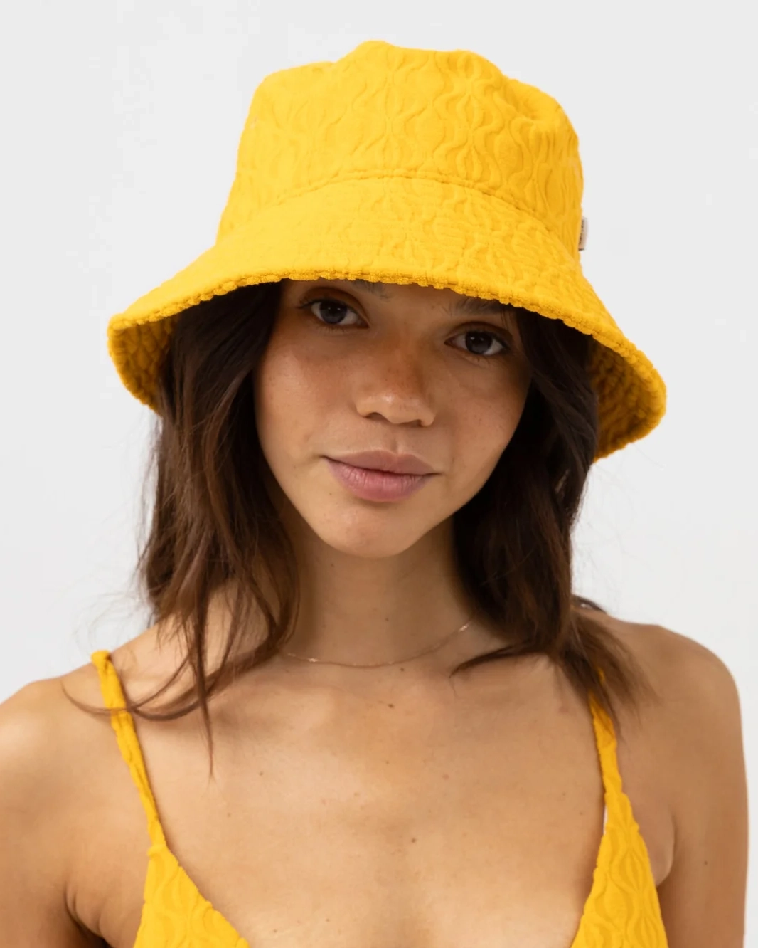 Bucket Hat Ripple Terry - Golden