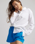 W´s Organic Twill Shorts - Pacific Blue - XS