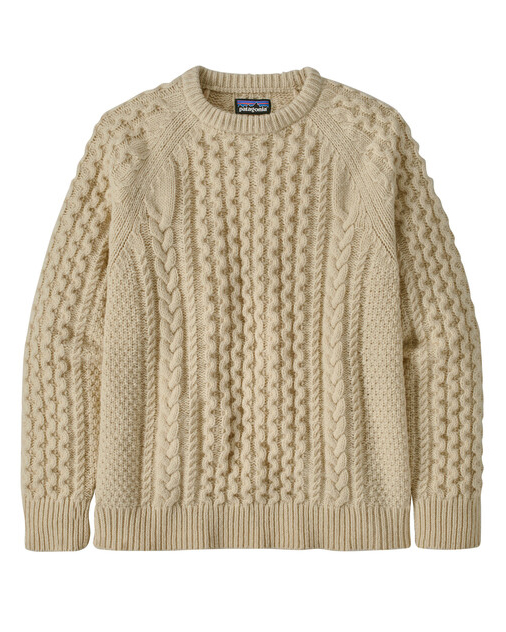 Tröja Recycled Cable Knit - Natural - M
