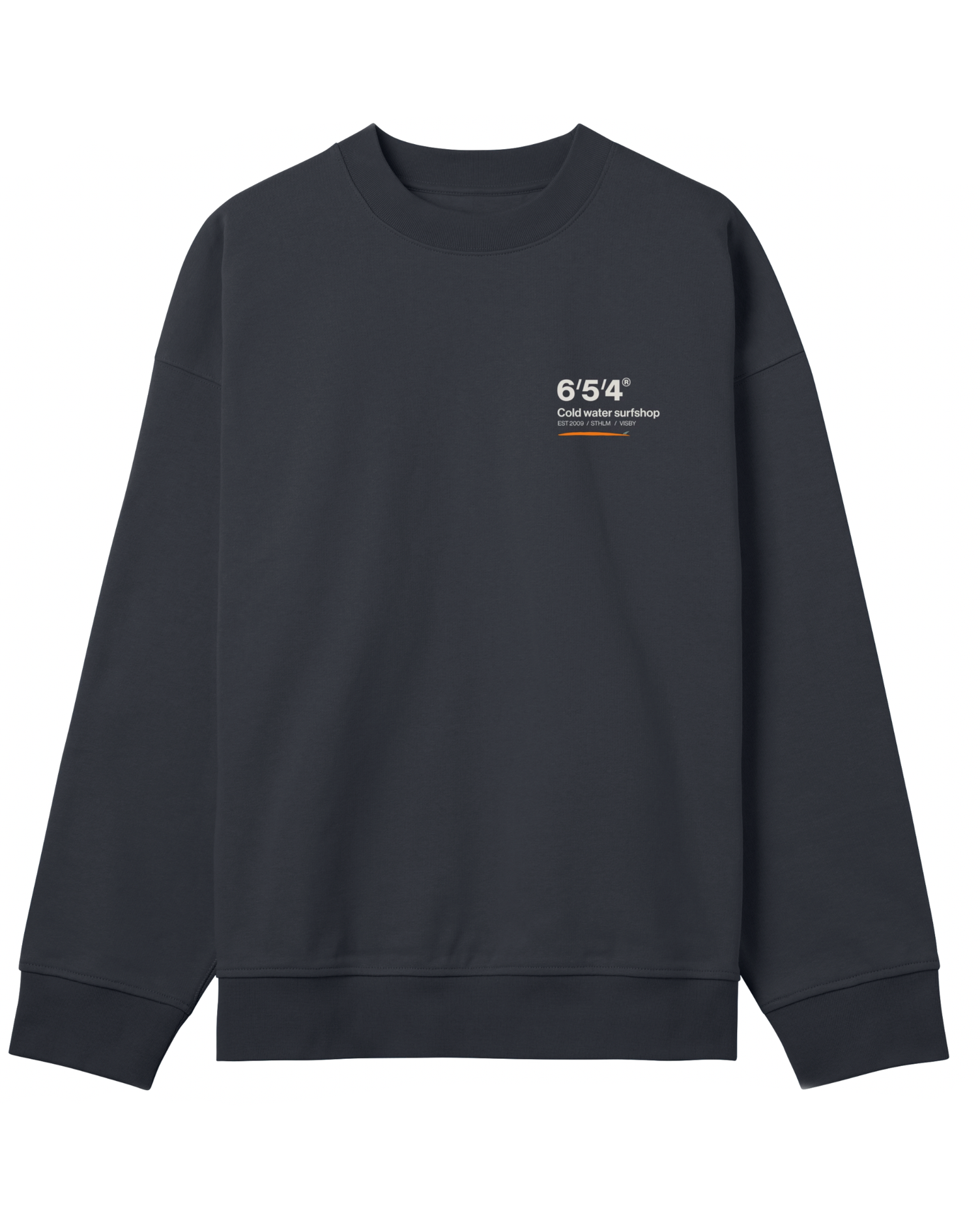 M´s Boxy Surfshop Sweatshirt - Black Washed