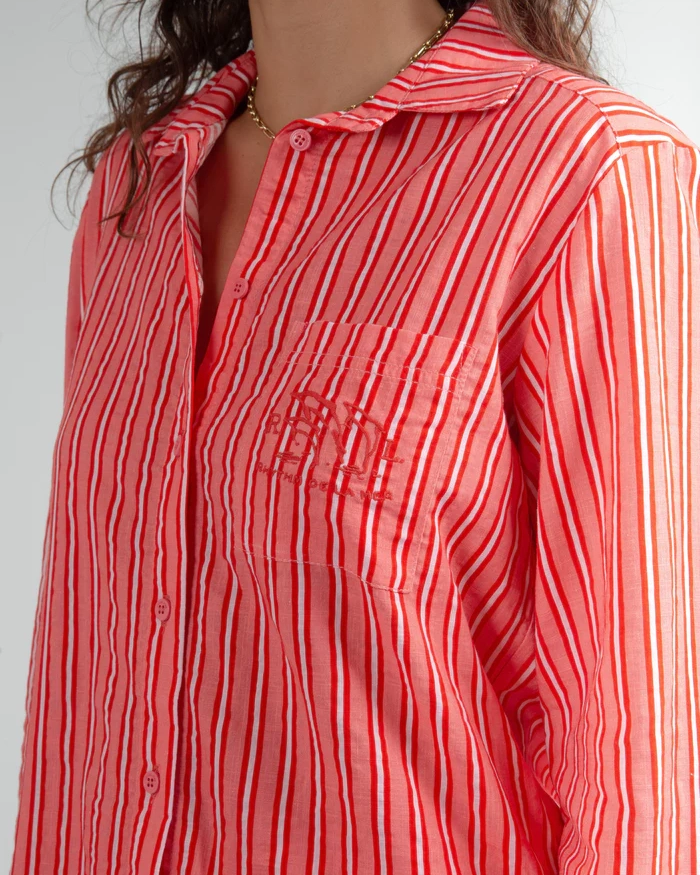 Skjorta Biarritz Stripe- Red - M