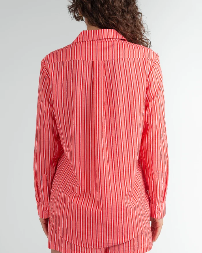 Skjorta Biarritz Stripe- Red - S