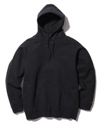 Hoodie Recycled Cotton Pullover - Black - S