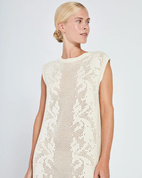 Klänning Stilla Crochet - Off White - XS