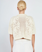 Cardigan Stilla Crochet - Off White - L