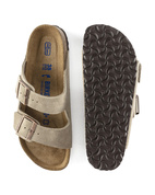 Sandal Arizona Smal Soft Footbed Suede Leather - Taupe - 38