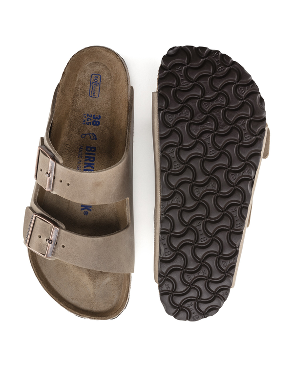 Sandal Arizona Regular Soft Footbed Oiled Leather - Tobacco Brown - 42