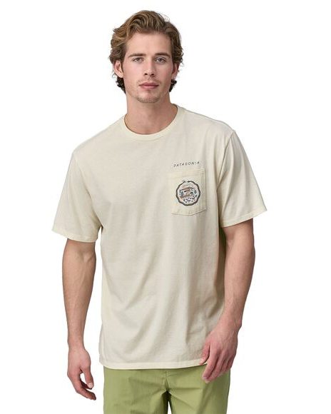 T-shirt Commontrail Pocket - Birch White