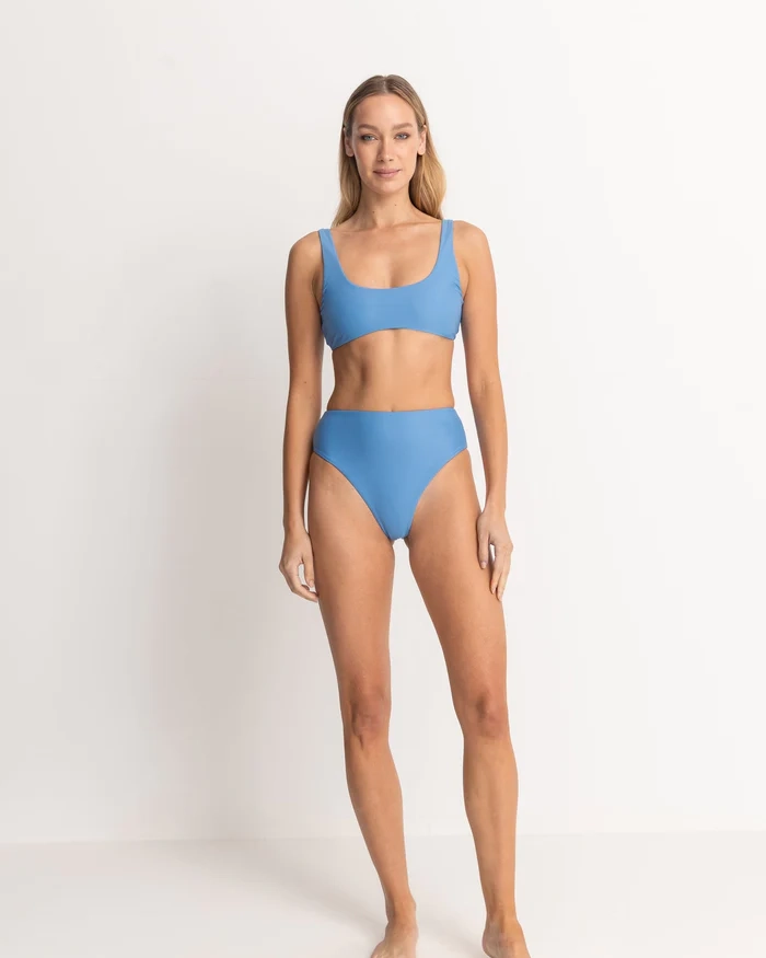 Bikini Crop Top Classic - Blue - L