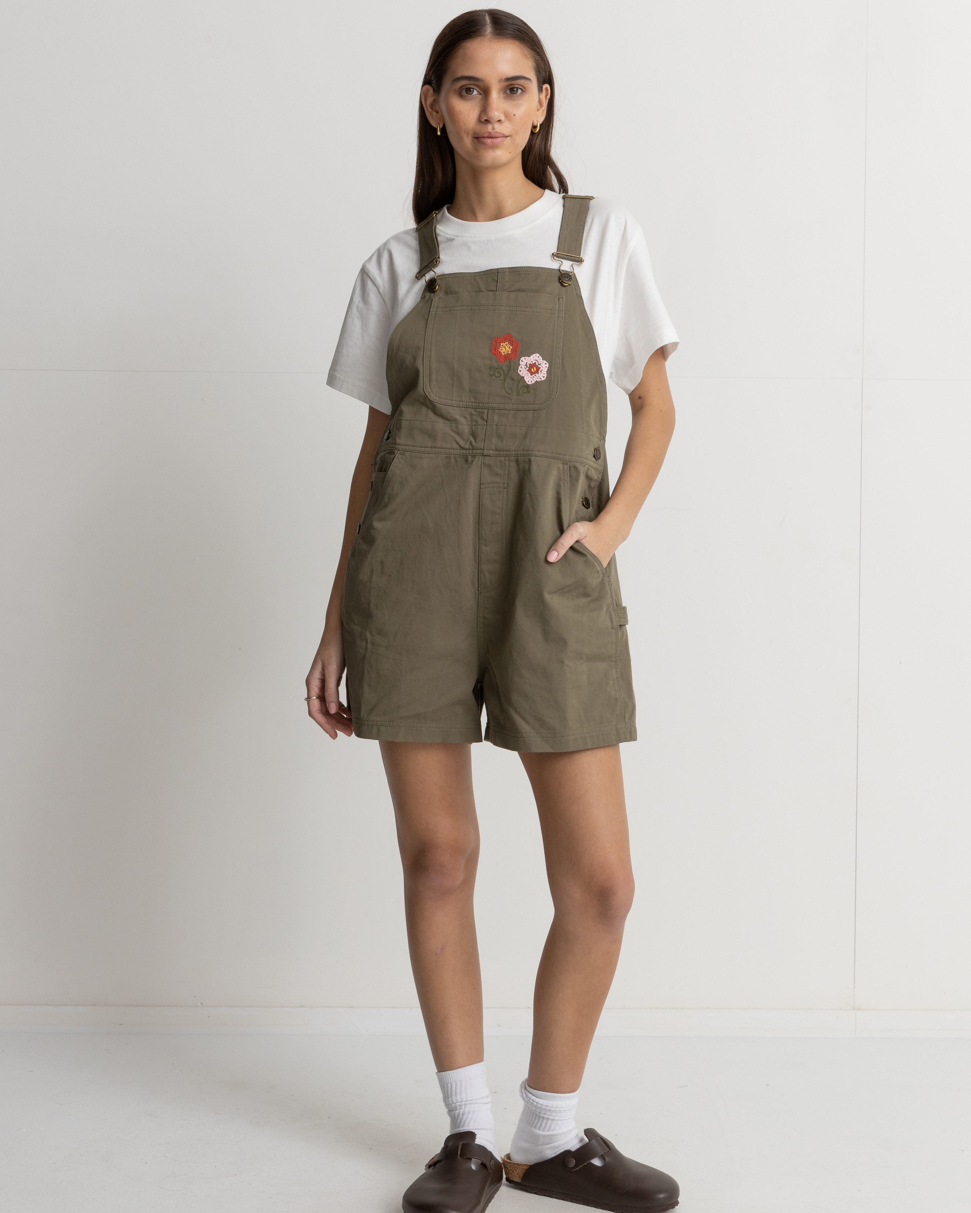 Lowkey Short Overall - Olive