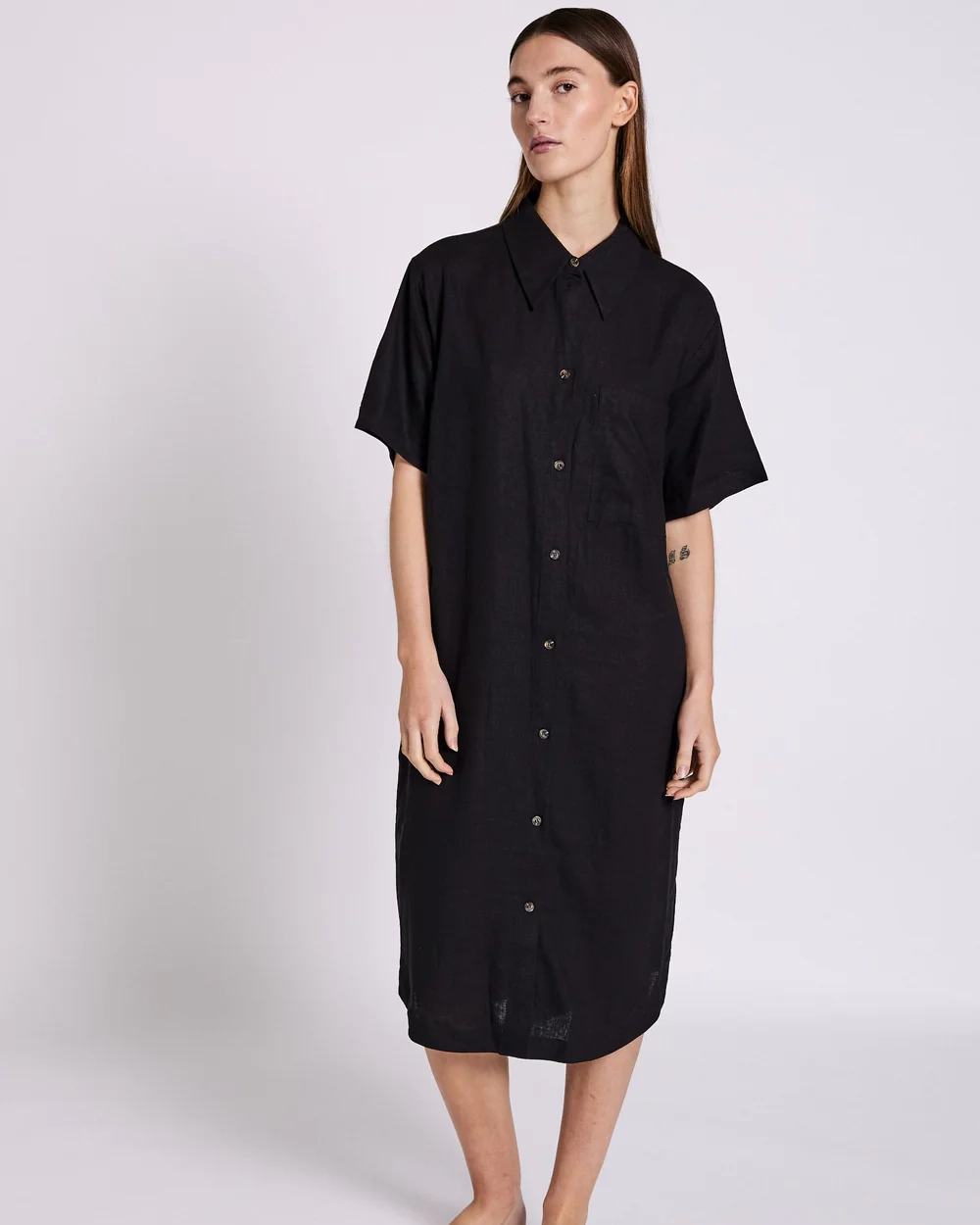 Skjortklänning Esma - Black - L