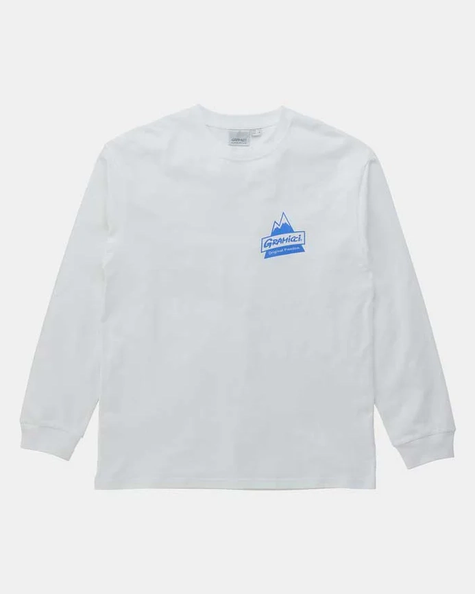 Långärmad T-shirt Peak - White