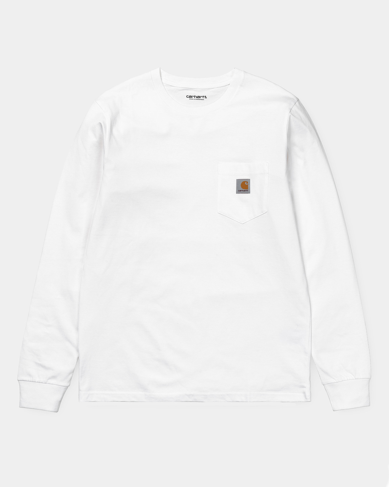 L/S Pocket T-shirt - White - L
