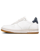 Malone White Milled Leather Navy - 40