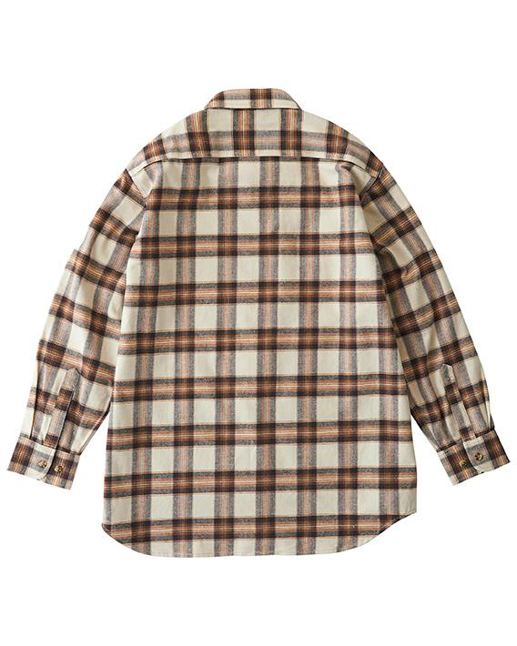 Skjorta Flannel Shirt - Beige - Large