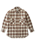 Skjorta Flannel Shirt - Beige - X-Large