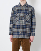 Skjorta Flannel Shirt - Beige - X-Large