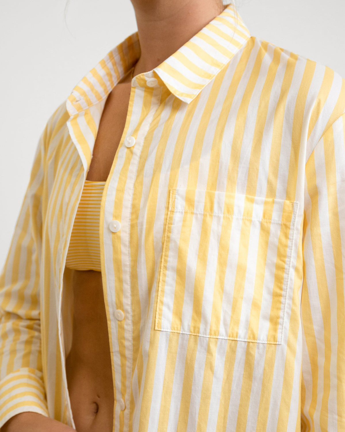 Skjorta Sicily Oversized Shirt - Daffodil - XS
