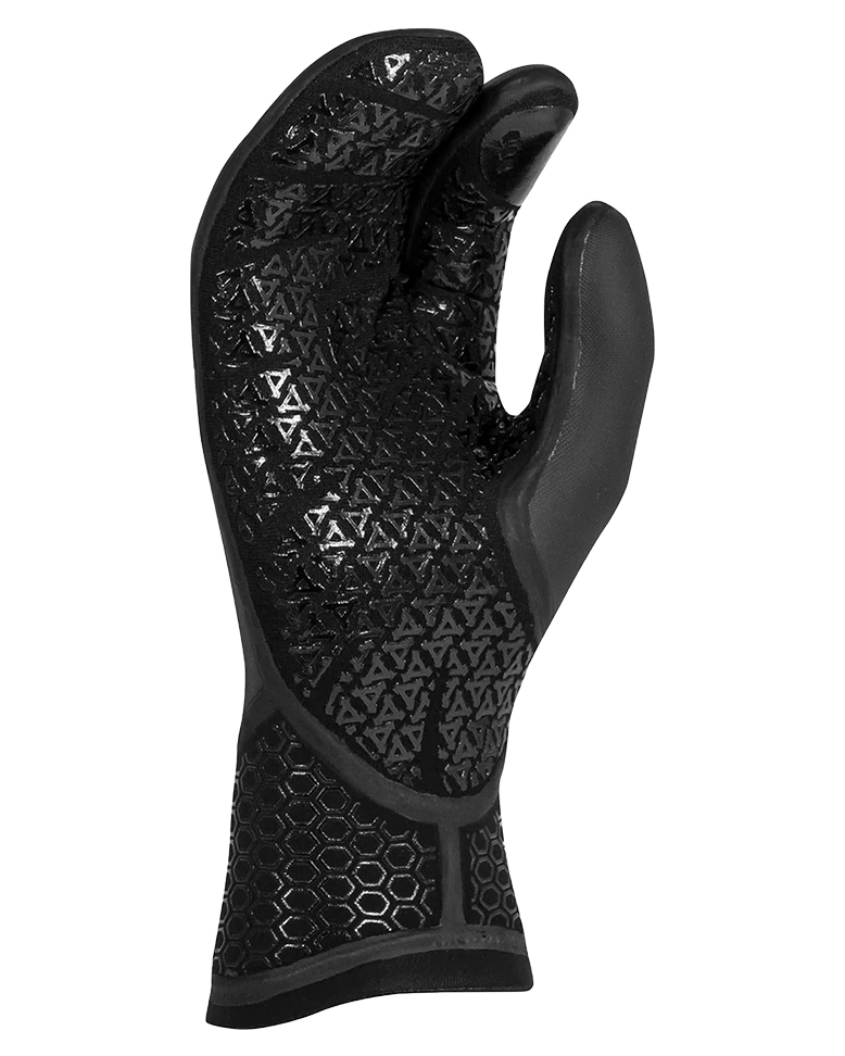 Våtdräktshandske 5mm Drylock 3-Finger Mitt Wetsuit Gloves - Black - XS