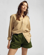 W´s Organic Twill Shorts - Ivory White - L
