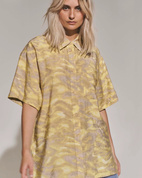 Skjorta Alyssa - Light Yellow Print - XS